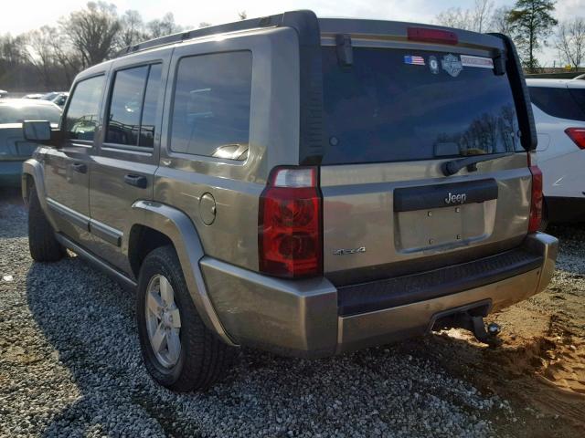 1J8HG48N36C193718 - 2006 JEEP COMMANDER BROWN photo 3
