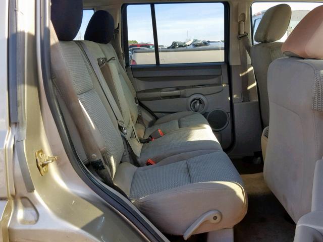1J8HG48N36C193718 - 2006 JEEP COMMANDER BROWN photo 6