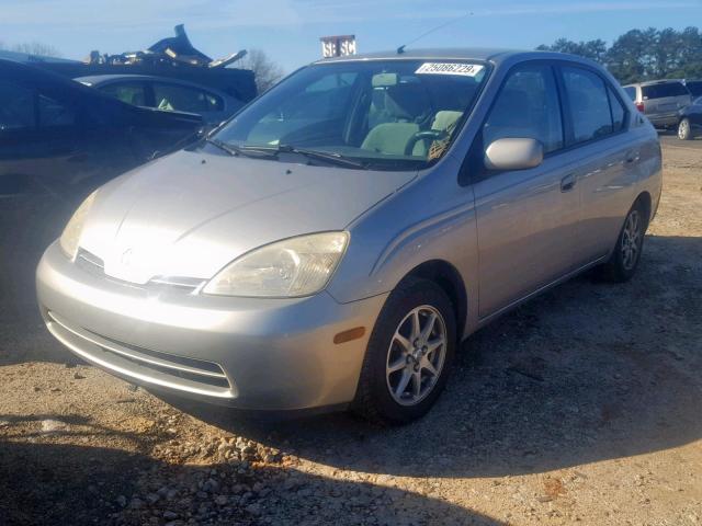 JT2BK18U420047057 - 2002 TOYOTA PRIUS SILVER photo 2