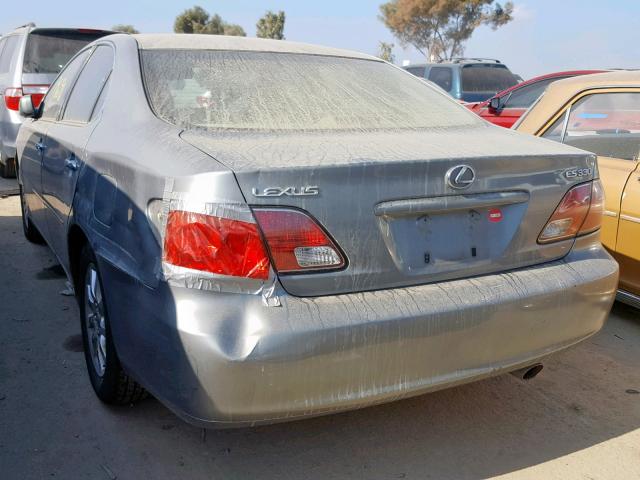 JTHBA30G845042363 - 2004 LEXUS ES 330 GREEN photo 3