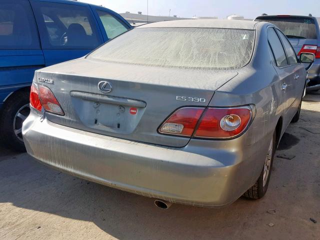 JTHBA30G845042363 - 2004 LEXUS ES 330 GREEN photo 4