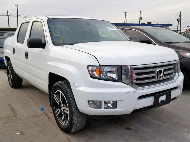 5FPYK1F78DB017649 - 2013 HONDA RIDGELINE WHITE photo 1