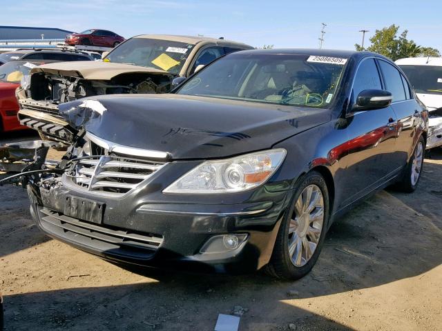 KMHGC46E79U038715 - 2009 HYUNDAI GENESIS 3. BLACK photo 2