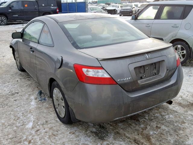 2HGFG11376H015394 - 2006 HONDA CIVIC DX V GRAY photo 3