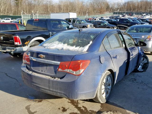 1G1PA5SG2D7126868 - 2013 CHEVROLET CRUZE LS BLUE photo 4