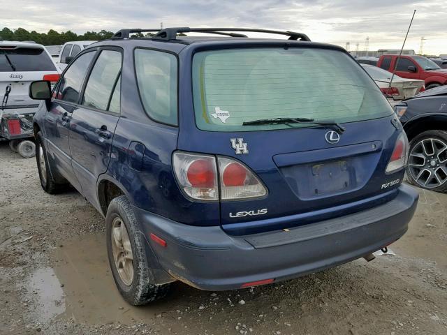 JTJGF10U520126778 - 2002 LEXUS RX 300 BLUE photo 3