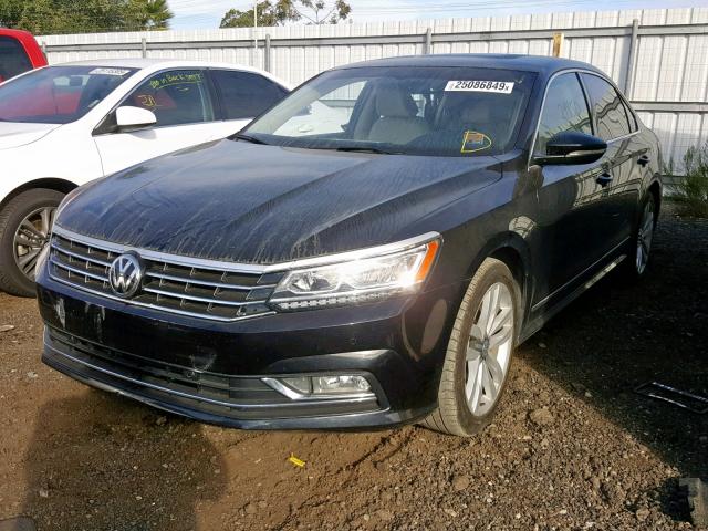 1VWGT7A35HC004253 - 2017 VOLKSWAGEN PASSAT SE BLACK photo 2