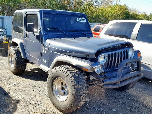 1J4FA39S92P730622 - 2002 JEEP WRANGLER / GRAY photo 1