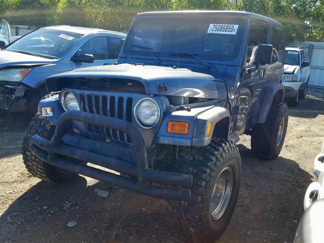 1J4FA39S92P730622 - 2002 JEEP WRANGLER / GRAY photo 2