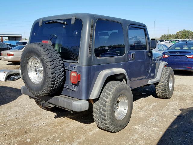 1J4FA39S92P730622 - 2002 JEEP WRANGLER / GRAY photo 4