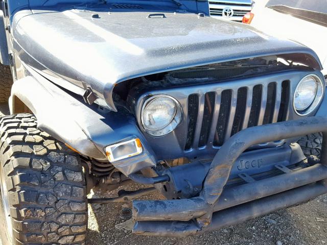 1J4FA39S92P730622 - 2002 JEEP WRANGLER / GRAY photo 9