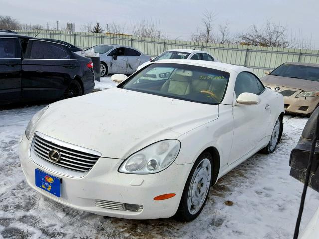 JTHFN48Y820003050 - 2002 LEXUS SC 430 WHITE photo 2