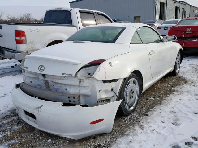 JTHFN48Y820003050 - 2002 LEXUS SC 430 WHITE photo 4