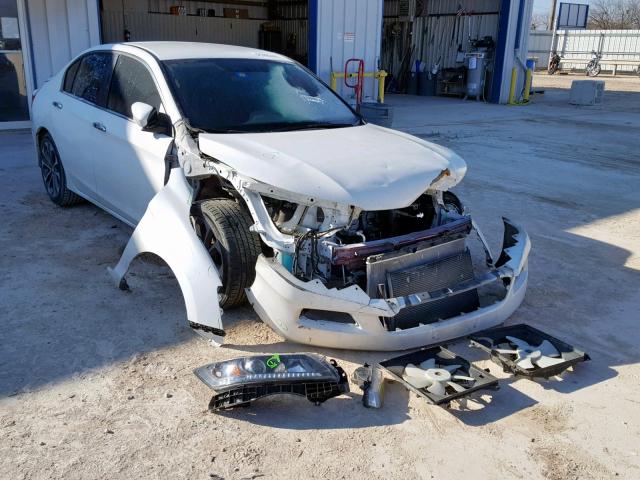 1HGCR2F52FA058004 - 2015 HONDA ACCORD SPO WHITE photo 1