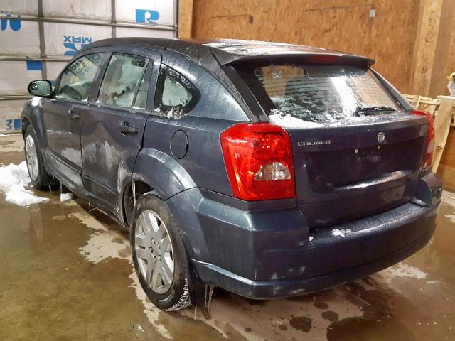 1B3HB48B37D190648 - 2007 DODGE CALIBER SX BLUE photo 3