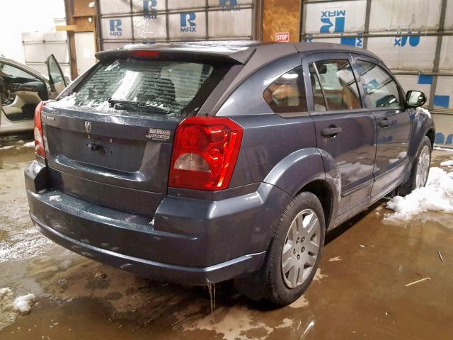 1B3HB48B37D190648 - 2007 DODGE CALIBER SX BLUE photo 4