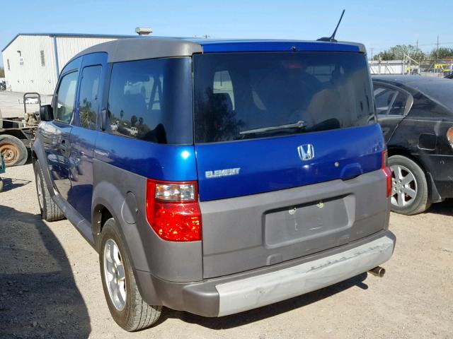 5J6YH18655L005849 - 2005 HONDA ELEMENT EX BLUE photo 3