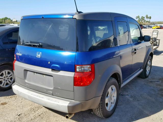 5J6YH18655L005849 - 2005 HONDA ELEMENT EX BLUE photo 4