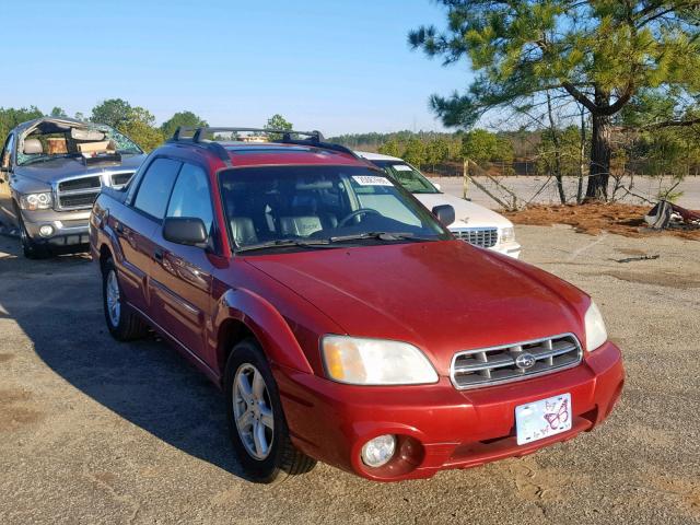 4S4BT62C157108020 - 2005 SUBARU BAJA SPORT RED photo 1