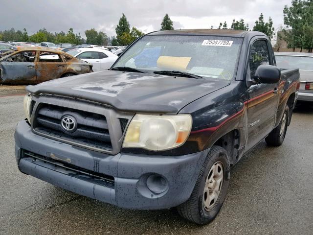 5TENX22N16Z285533 - 2006 TOYOTA TACOMA BLACK photo 2