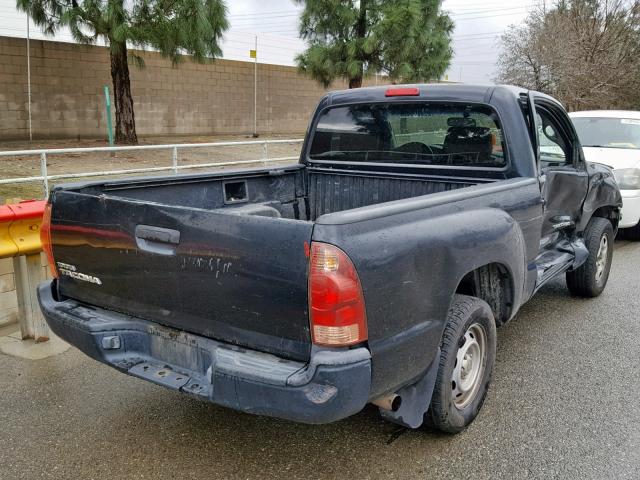 5TENX22N16Z285533 - 2006 TOYOTA TACOMA BLACK photo 4