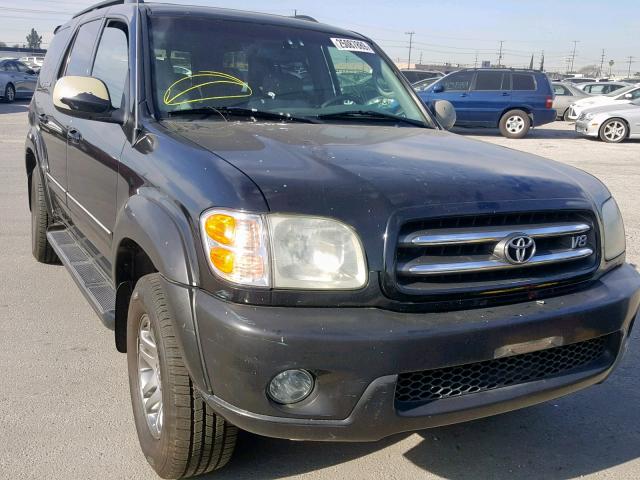 5TDBT48A44S210639 - 2004 TOYOTA SEQUOIA LI BLACK photo 1