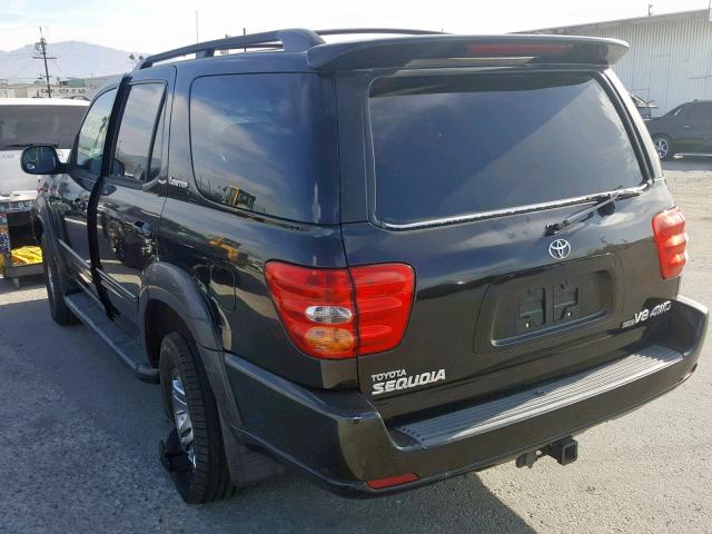 5TDBT48A44S210639 - 2004 TOYOTA SEQUOIA LI BLACK photo 3