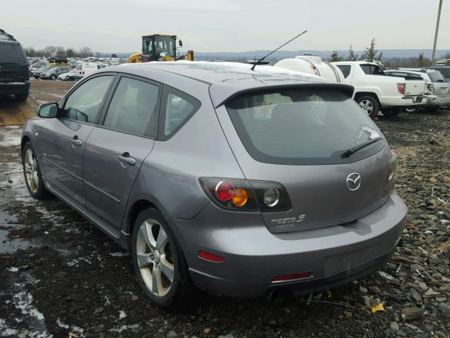 JM1BK343761415330 - 2006 MAZDA 3 HATCHBAC GRAY photo 3