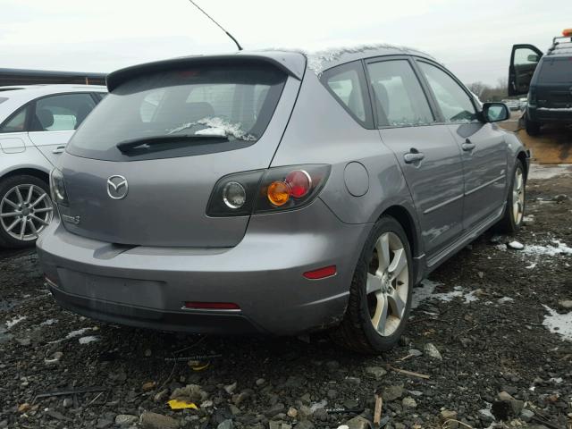 JM1BK343761415330 - 2006 MAZDA 3 HATCHBAC GRAY photo 4