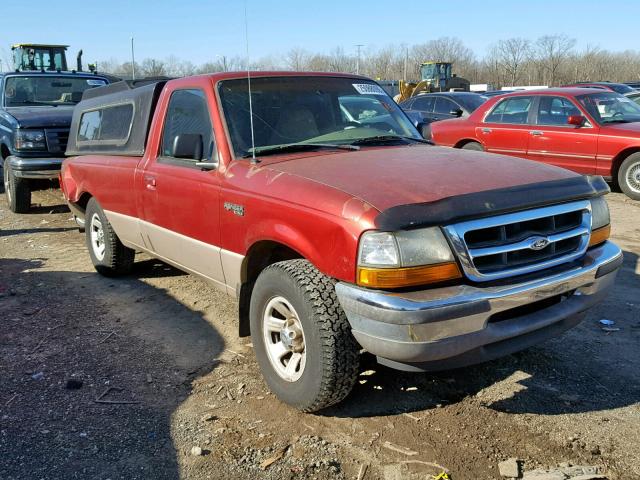 1FTYR10C3WUC39682 - 1998 FORD RANGER RED photo 1