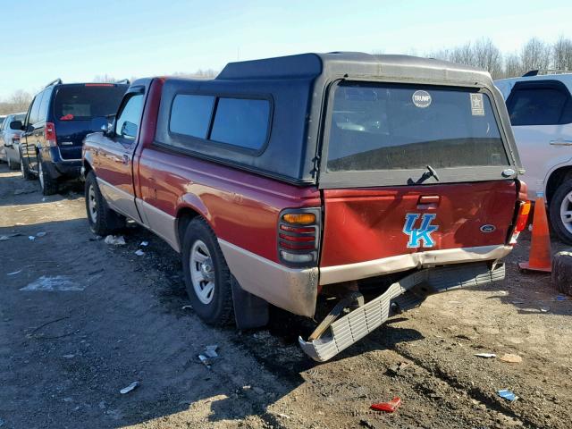 1FTYR10C3WUC39682 - 1998 FORD RANGER RED photo 3