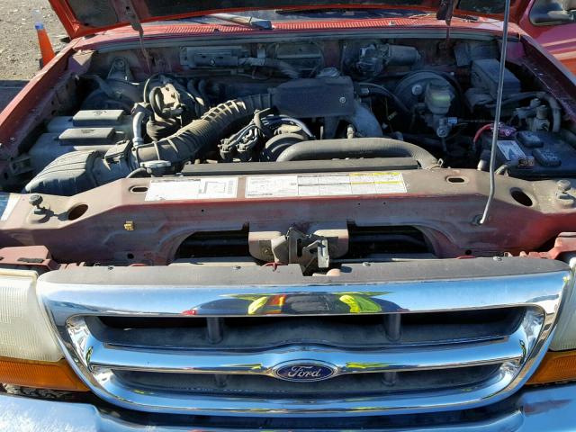 1FTYR10C3WUC39682 - 1998 FORD RANGER RED photo 7