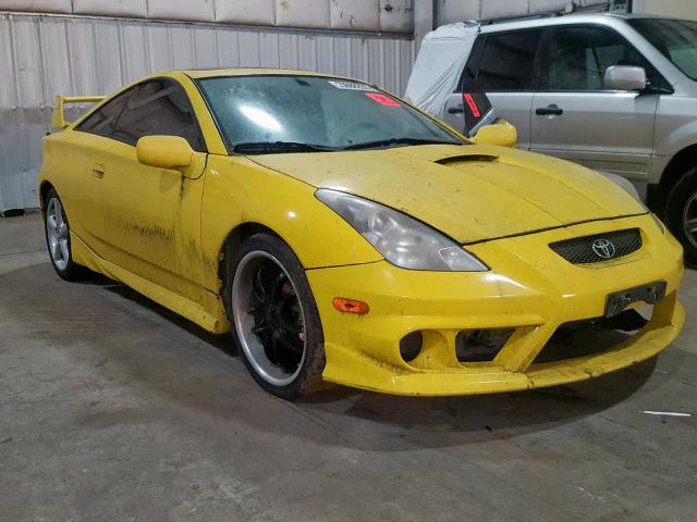 JTDDR32T130149781 - 2003 TOYOTA CELICA GT YELLOW photo 1