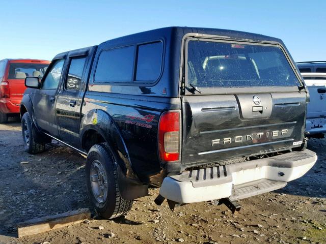 1N6ED27Y24C416750 - 2004 NISSAN FRONTIER C BLACK photo 3