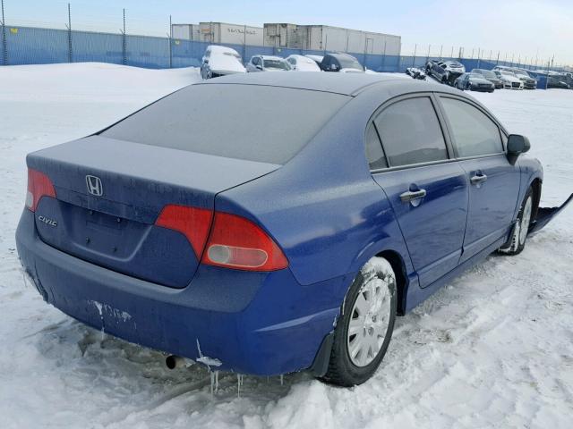 2HGFA16307H010615 - 2007 HONDA CIVIC DX BLUE photo 4