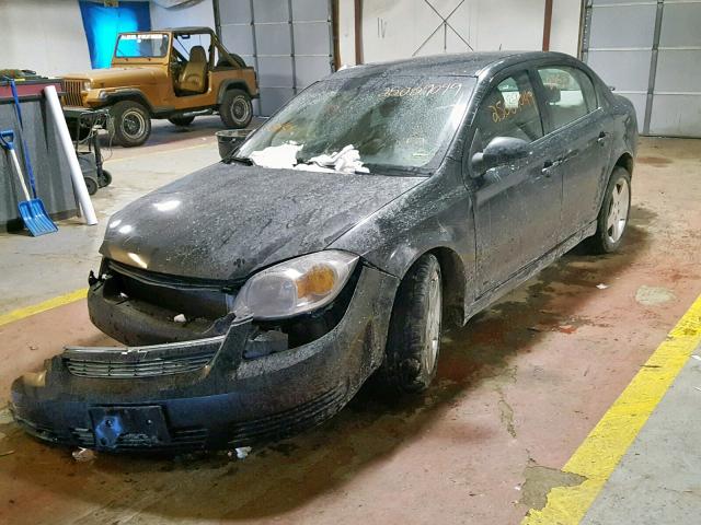 1G1AF5F52A7196379 - 2010 CHEVROLET COBALT 2LT BLACK photo 2