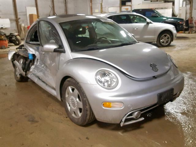 3VWCC21C41M418582 - 2001 VOLKSWAGEN NEW BEETLE SILVER photo 1