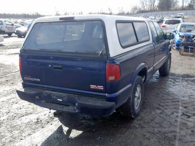 1GTDT19X538219718 - 2003 GMC SONOMA BLUE photo 4