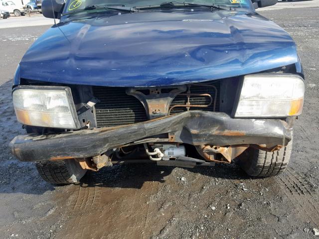 1GTDT19X538219718 - 2003 GMC SONOMA BLUE photo 9