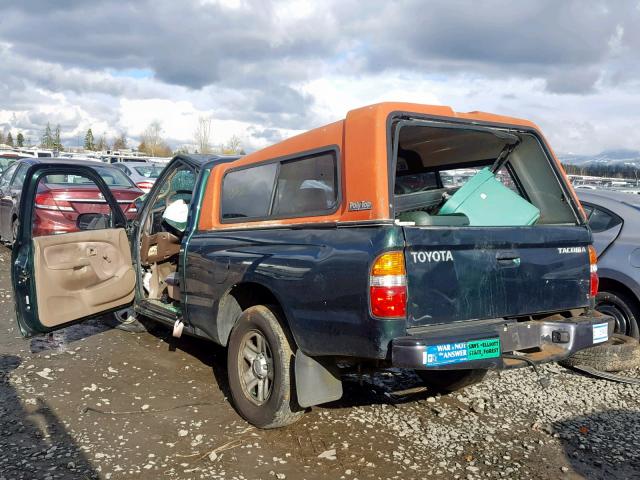 5TENL42N74Z369814 - 2004 TOYOTA TACOMA GREEN photo 3