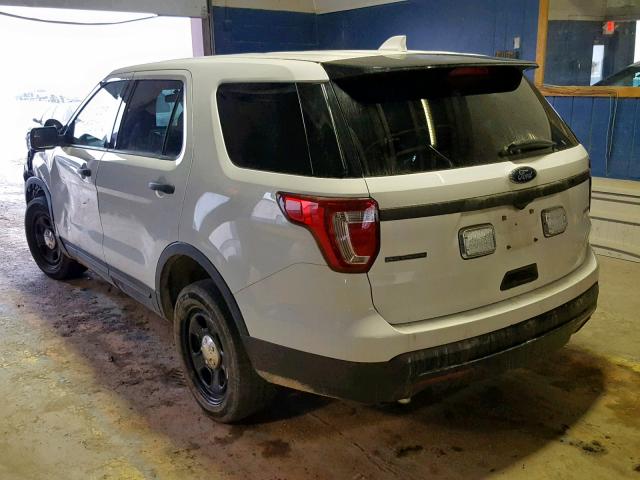 1FM5K8ARXGGB54076 - 2016 FORD EXPLORER P WHITE photo 3