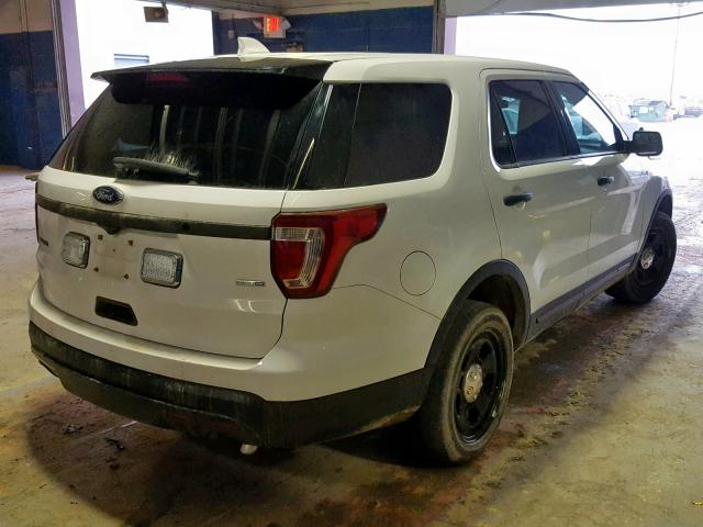 1FM5K8ARXGGB54076 - 2016 FORD EXPLORER P WHITE photo 4