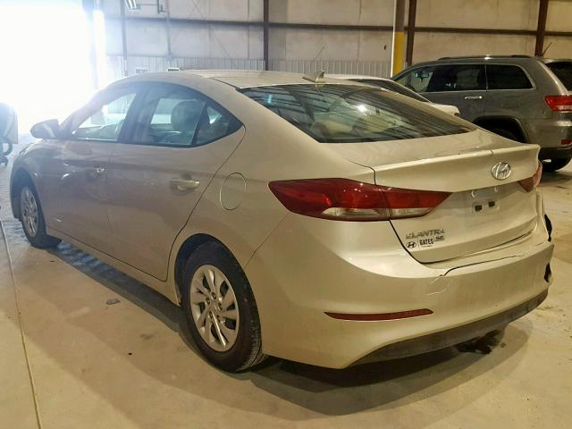 5NPD74LF8HH197809 - 2017 HYUNDAI ELANTRA SE BEIGE photo 3