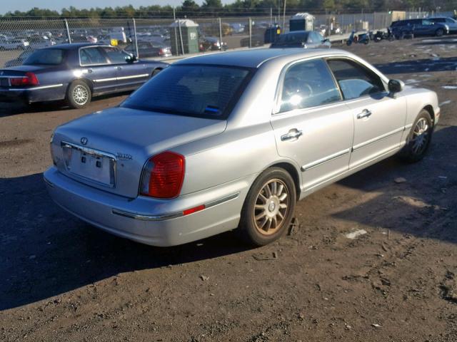 KMHFU45E74A367256 - 2004 HYUNDAI XG 350 SILVER photo 4