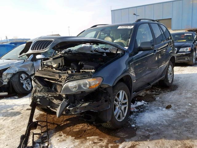 5UXFA13574LU44239 - 2004 BMW X5 3.0I GREEN photo 2