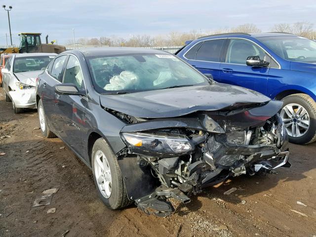 1G1ZB5ST4JF224546 - 2018 CHEVROLET MALIBU LS GRAY photo 1