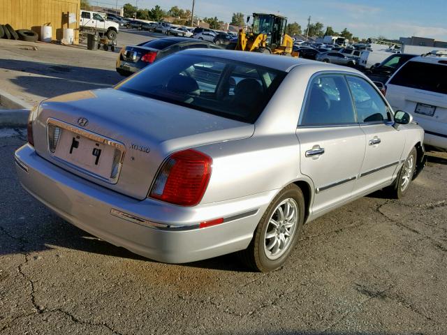 KMHFU45E35A378885 - 2005 HYUNDAI XG 350 SILVER photo 4