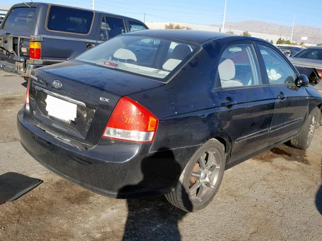 KNAFE121475395141 - 2007 KIA SPECTRA EX BLACK photo 4