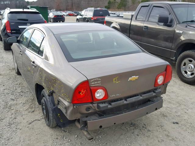 1G1ZA5EU9CF141270 - 2012 CHEVROLET MALIBU LS BROWN photo 3