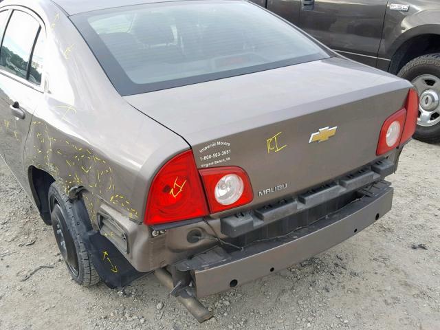 1G1ZA5EU9CF141270 - 2012 CHEVROLET MALIBU LS BROWN photo 9